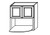 Wall Cabinet- Vanilla Shaker-- 004002FCF