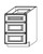 Base Cabinet 3 Drawer-- 015049FCF