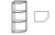 Corner Cabinet- Gray Slim Edge - 015009FDE