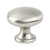 Brushed Nickel Wide Round Knob