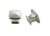 Square Charlotte Knob Satin Nickel 32mm- 061