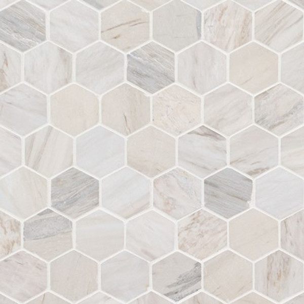 Angora Polished Hexagon Mosaic- 029