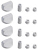 UNIVERSAL COOKER OVEN KNOB WHITE PACK OF 4