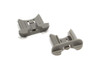 BEKO DISHWASHER BASKET RUNNER RAIL END STOP RETAINING CLIP X2