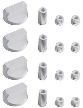 UNIVERSAL COOKER OVEN KNOB WHITE PACK OF 4