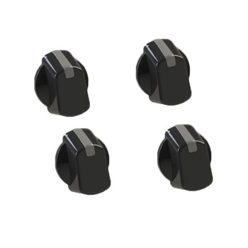 UNIVERSAL 35MM BLACK COOKER CONTROL KNOB PACK OF 4