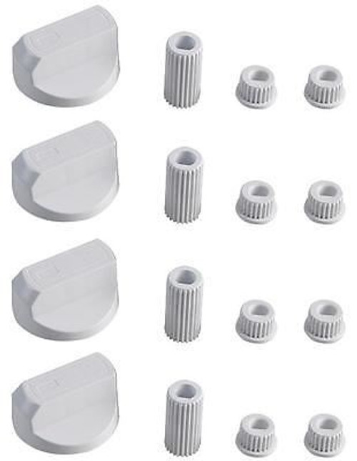 UNIVERSAL COOKER OVEN KNOB WHITE PACK OF 4