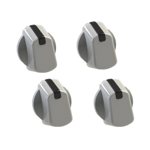 UNIVERSAL 35MM WHITE COOKER CONTROL KNOB PACK OF 4