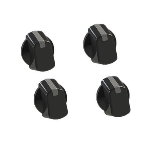 UNIVERSAL 35MM BLACK COOKER CONTROL KNOB PACK OF 4