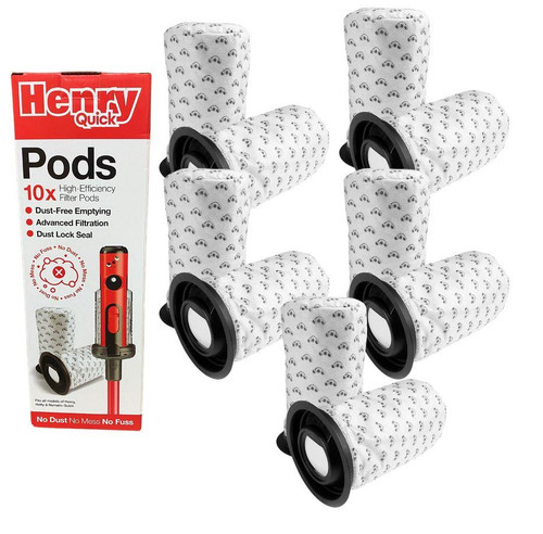 GENUINE NUMATIC HENRY & HETTY QUICK PODS PACK 10 915744 915269