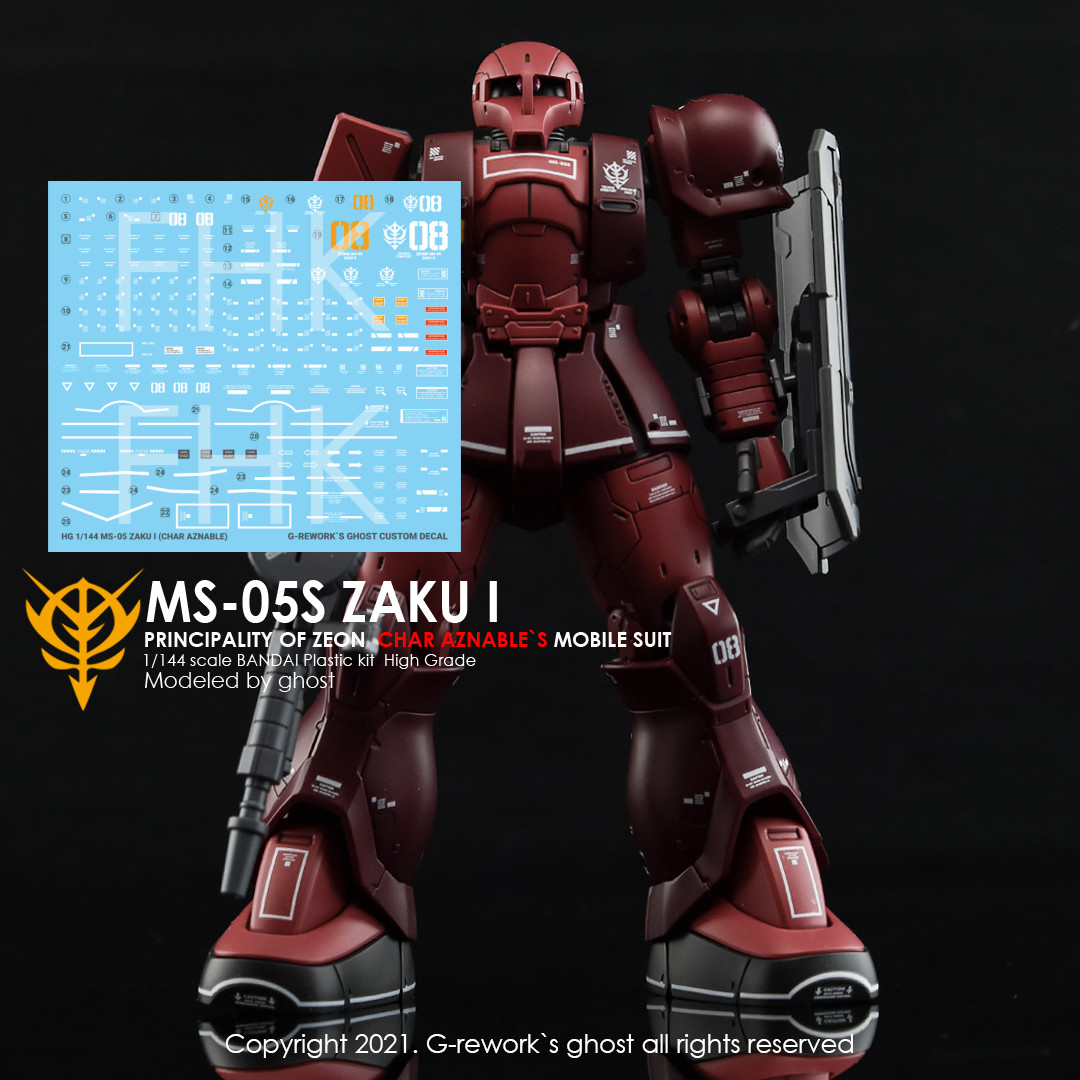 HG MS-05 Zaku I (Char Aznable) - Modeller's Workshop