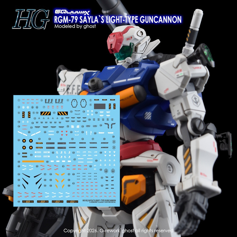 HG Sayla Light-Type Guncannon - Modeller's Workshop
