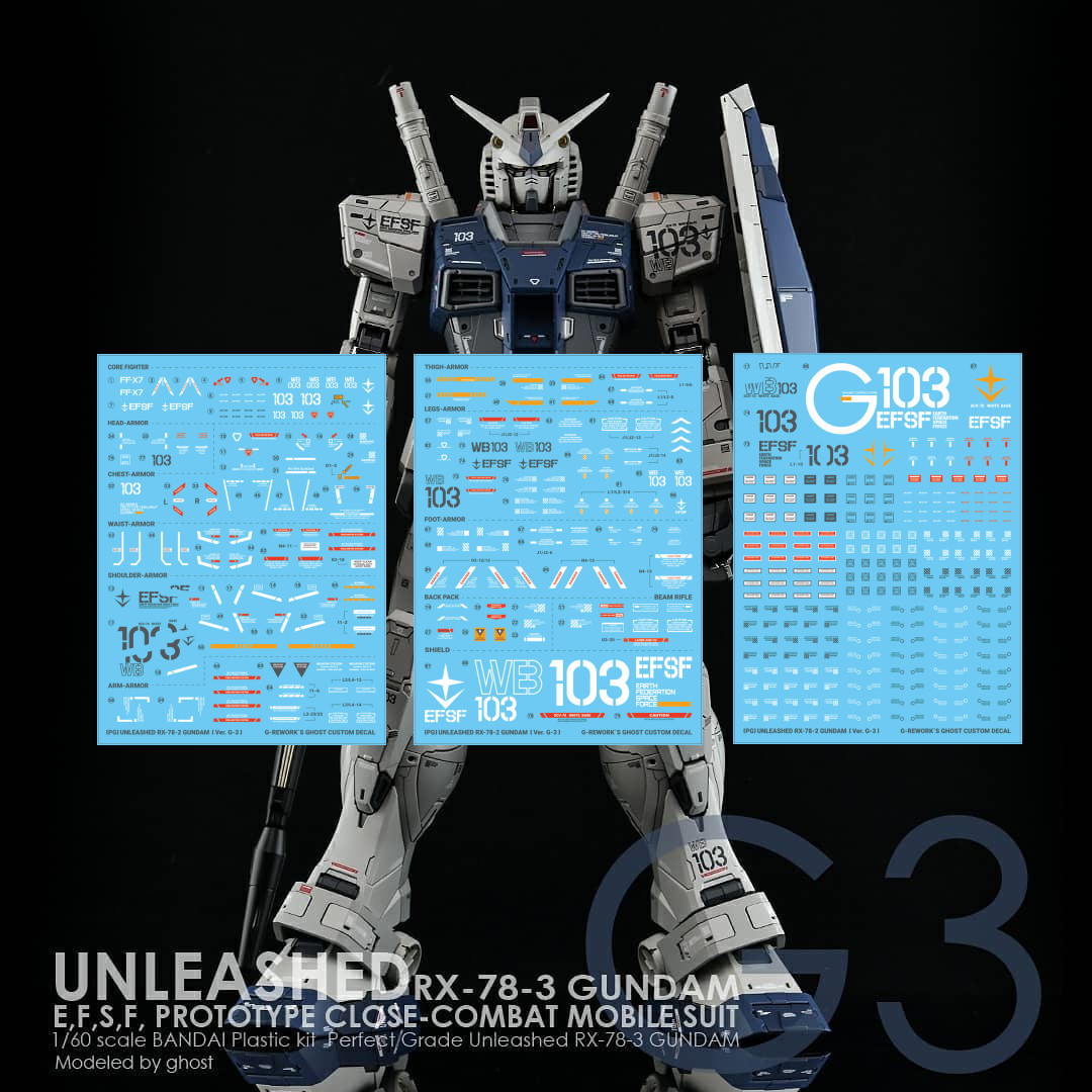 Delpi Water Decal For Pg Unleashed Rx-78-2 - Us 10 Delpi Water