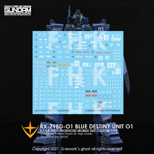 HG RX-79 BD-01 Blue Destiny