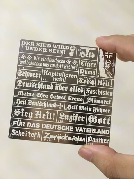 WW2 German Slogan Stencil