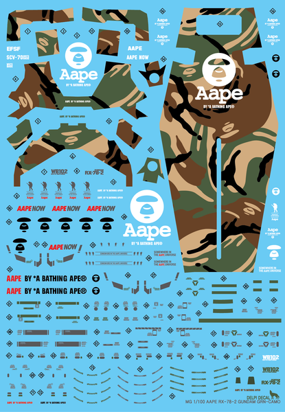 MG RX-78-2 3.0 GRN Camo (AAPE Ver.)