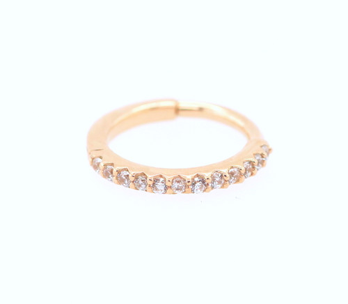 18g Vertical Eternity Hinge Ring