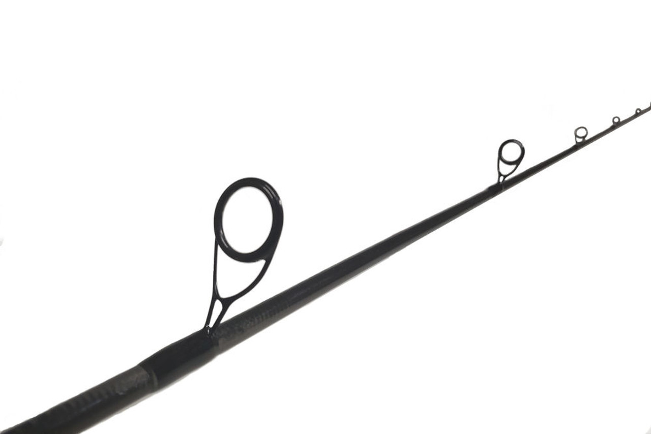 Noonroo-medium action fly fishing rod, transparent black color