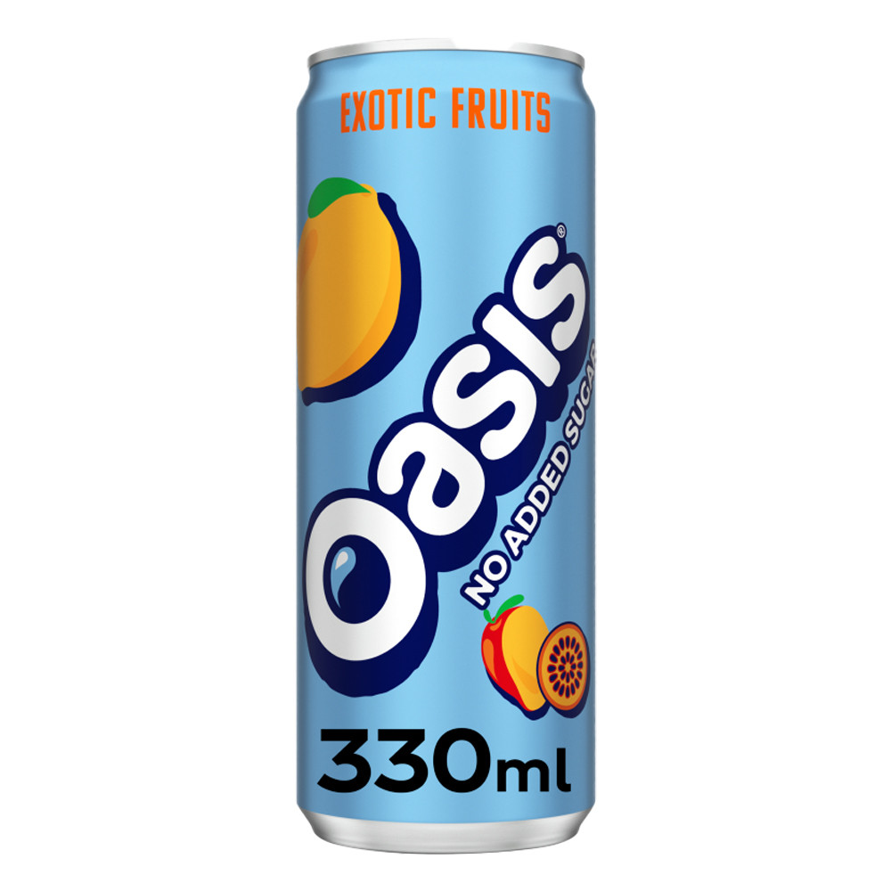 Oasis Zero Exotic Fruits 24 x 330ml Can - LWC eCatalog