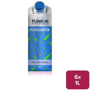 Funkin Margarita Pre-Batched Just Add Tequila 6 x 1L Carton - 59738849_B.jpg