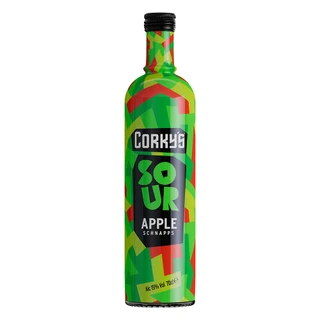 Corkys Schnapps Sour Apple 70cl NRB - 36351147_4.jpg