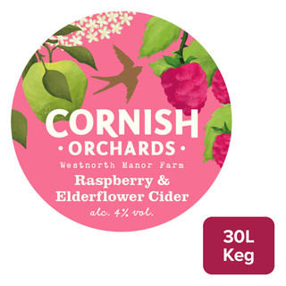 Cornish Orchards Raspberry & Elderflower 30L - 19057204_B.jpg