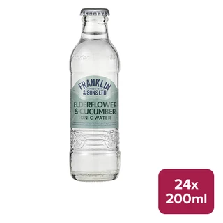 Franklin & Sons Elderflower Tonic Water With Cucumber 24 x 200ml NRB - 55250141_B.jpg