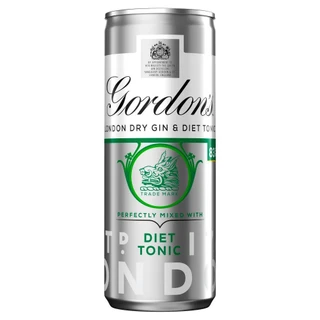 Gordon's London Dry Gin & Diet Tonic 12 x 250ml Can - 36020422_3.jpg