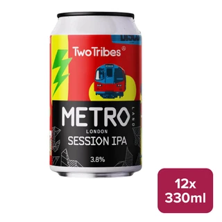Two Tribes Metroland IPA 12 x 330ml Can - 25640583_B.jpg