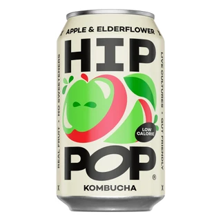 Hip Pop Apple & Elderflower Kombucha 24 x 330ml Can - 58745105_1.jpg