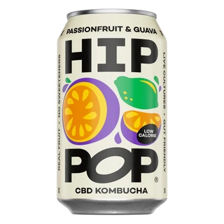 Hip Hop Passion Fruit & Guava CBD Kombucha 12 x 330ml Can - 58745112_1.jpg