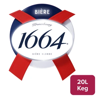 Kronenbourg 1664 Bier Draught Master 20L Keg - 12550001_B.jpg