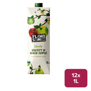 Flawsome! Wonky Sweet & Sour Apple Juice 12 x 1L Carton - 55996889_B.jpg