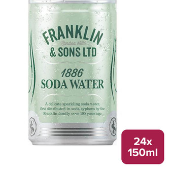 Franklin & Sons 1886 Soda Water 24 x 150ml Can - 55250124_B.jpg