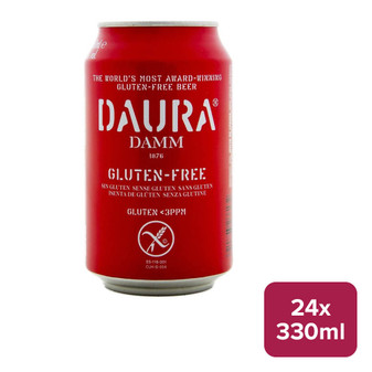 Damm Daura Gluten Free Lager 24 x 330ml Cans - 26634650_B.jpg