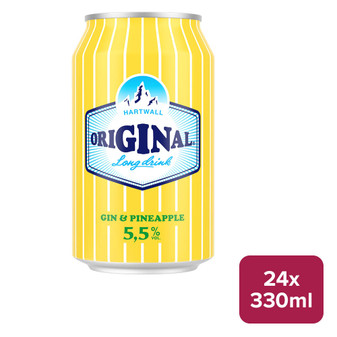 Hartwall Original Long Drink Gin & Pineapple 24 x 330ml Can - 33459870_B.jpg