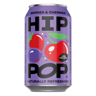 Hip Pop Berries & Cherries Soda 12 x 330ml Can - 58745114_1.jpg