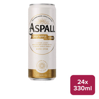Aspall Crisp Apple Cyder 24 x 330ml Can - 28070034_B.jpg
