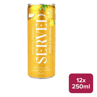 Served Pina Colada 12 x 250ml Can - 35665446_B.jpg