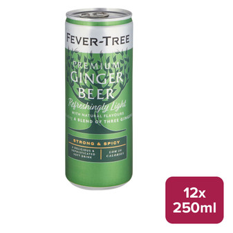 Fever-Tree Refreshingly Light Ginger Beer 12 x 250ml Can - 58965212_B.jpg