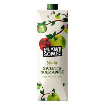 Flawsome! Wonky Sweet & Sour Apple Juice 12 x 1ltr - 55996889_1.jpg
