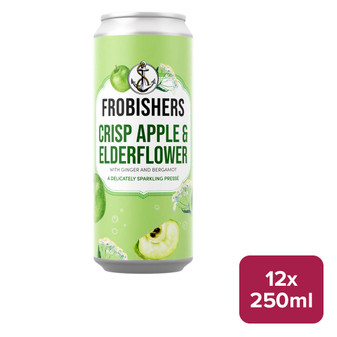 Frobishers Sparkling Apple & Elderflower 12 x 250ml Can - 55260012_B.jpg