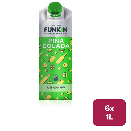 Funkin Pina Colada Pre-Batched Just Add Rum 6 x 1ltr - 59739349_B.jpg