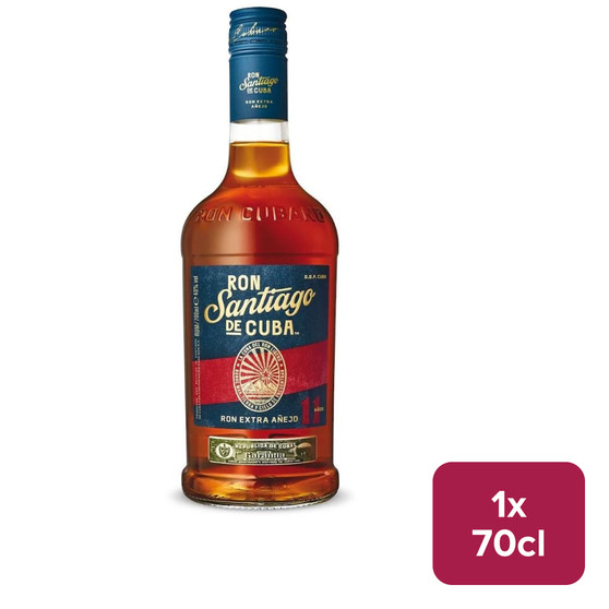 Ron Santiago De Cuba 11 Year Old Extra Anejo Rum 70cl NRB - 33070201_B.jpg