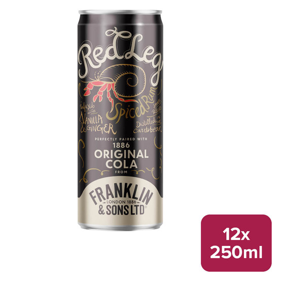 Red Leg Rum & Franklins 1886 Cola 12 x 250ml Can - 29999801_B.jpg