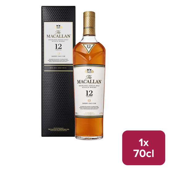 Macallan 12 Year Old Sherry Oak Whisky 70cl NRB - 31050051_B.jpg