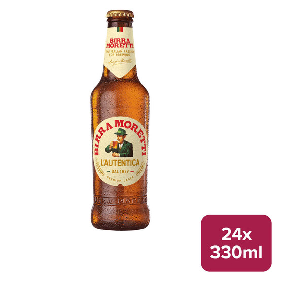 Birra Moretti Original Beer 24 x 330ml NRB - 26680023_B.jpg
