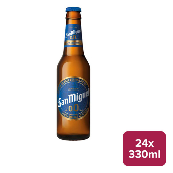 San Miguel 0,0 Non Alcoholic Lager 24 x 330ml NRB - 26810124_B.jpg