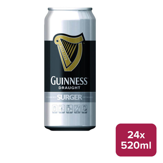 Guinness Draught Stout Beer Surger 24 x 520ml Can - 29340026_B.jpg