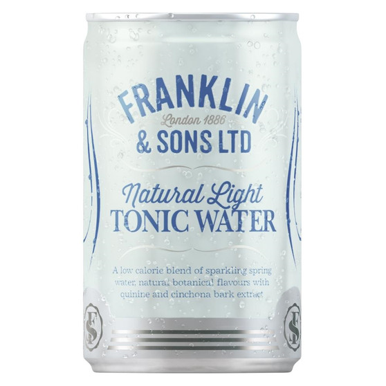 Franklin & Sons Light Tonic Water 24 x 150ml Can - 55250126_3.jpg